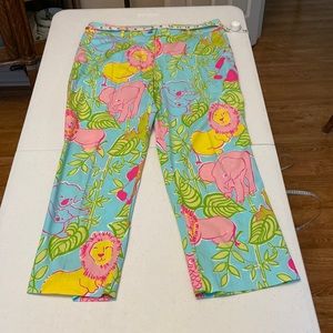 Lilly Pulitzer White Label cropped pants size 10
